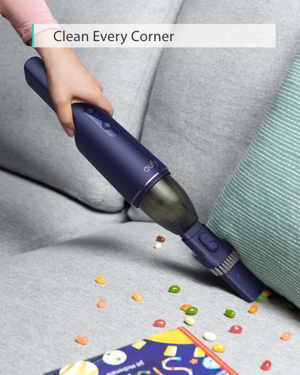 Image of Eufy by Anker ME-T2520631 Hand-held Vacuum Cleaner with Ozone Air Purification Technology