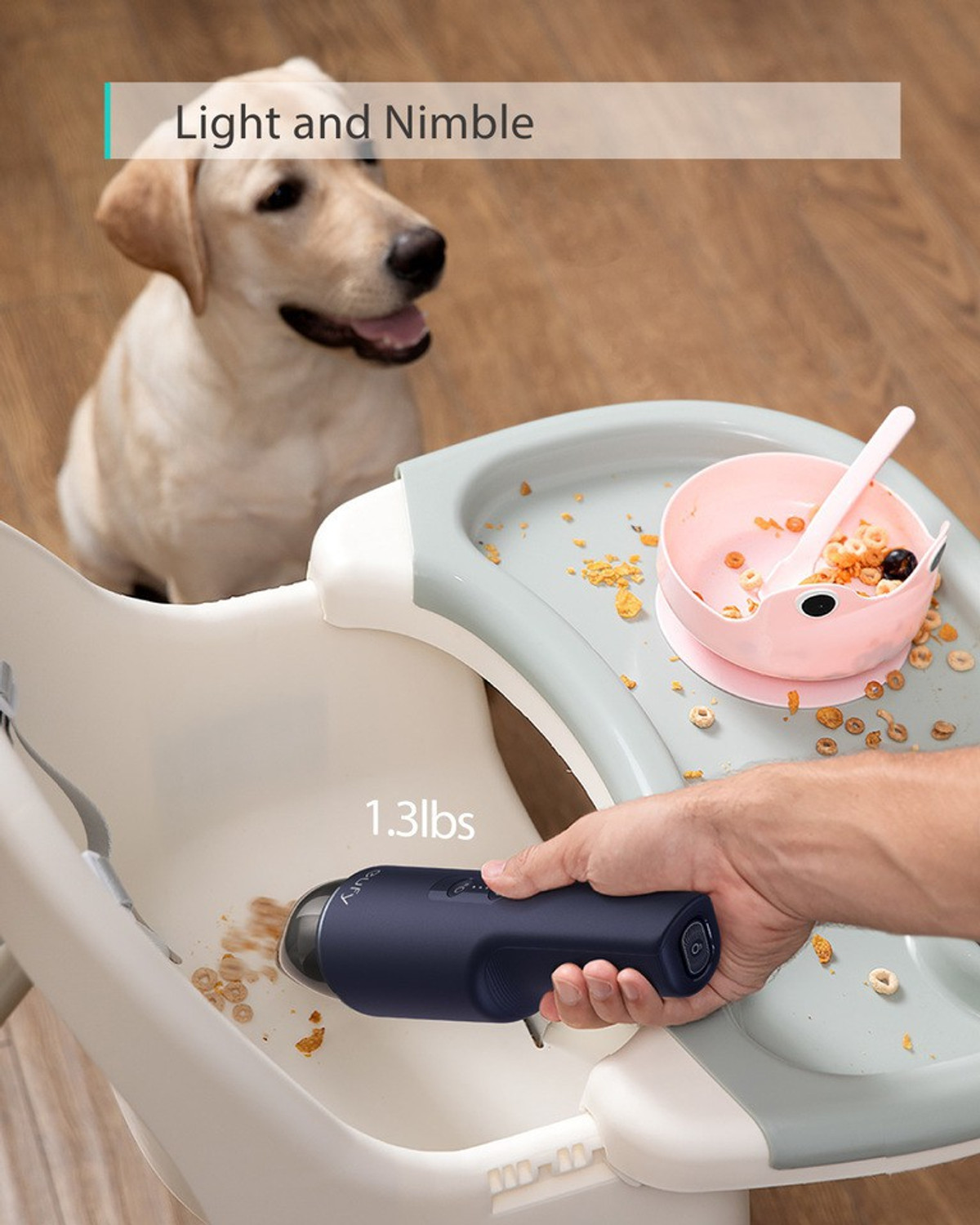 Image of Eufy by Anker ME-T2520631 Hand-held Vacuum Cleaner with Ozone Air Purification Technology
