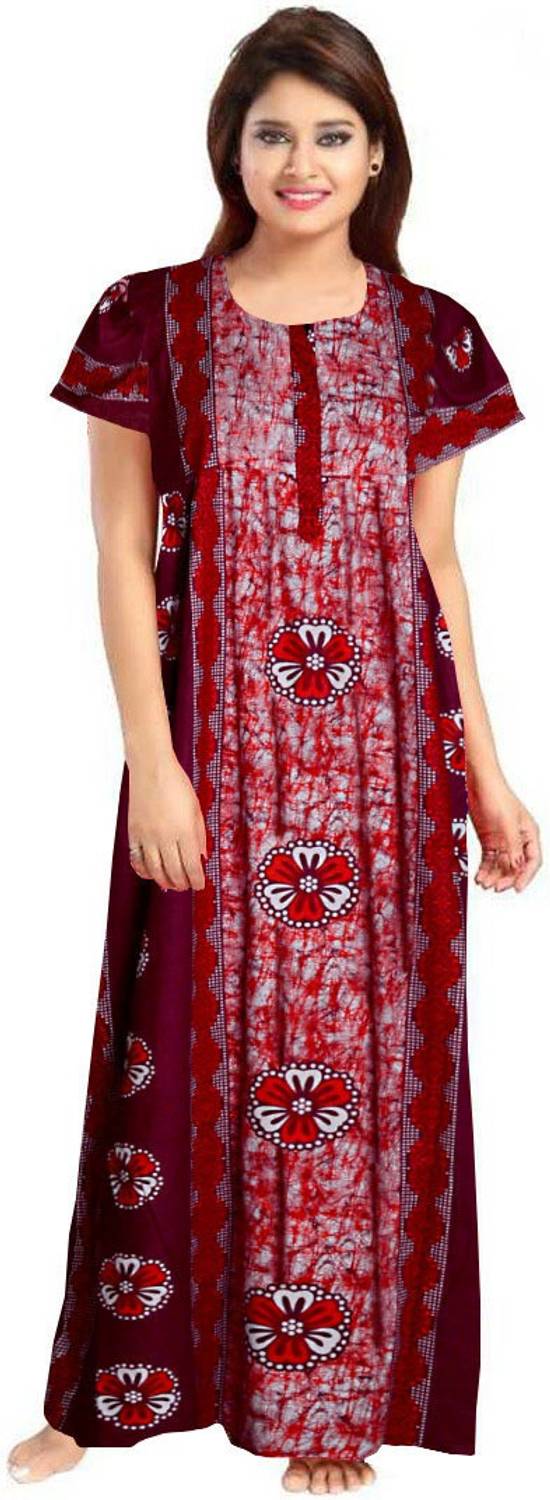 NIRMALA FASHIONS Women Nighty