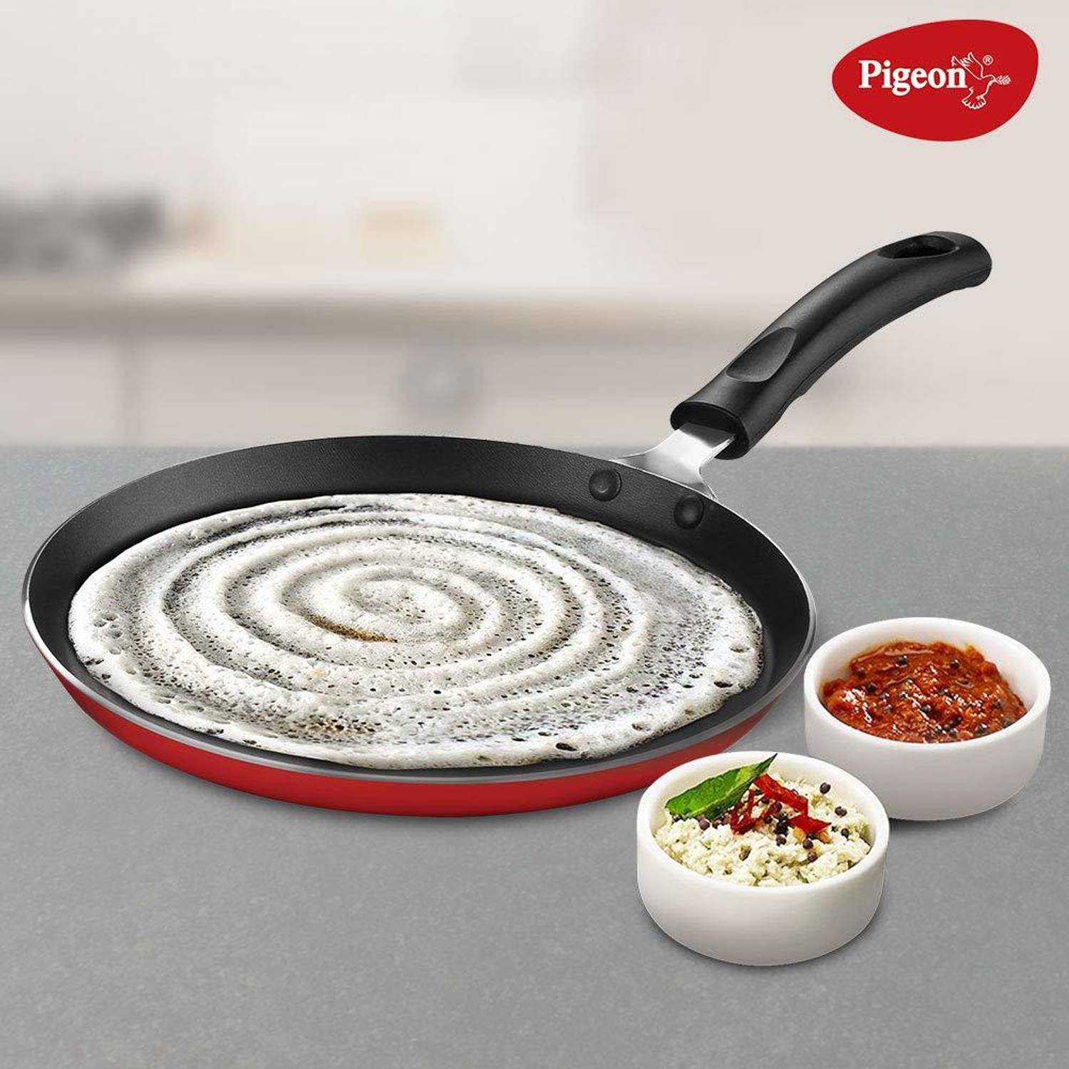 Pigeon Non-Stick Flat Tawa 250 mm (23 cm) - Image 2