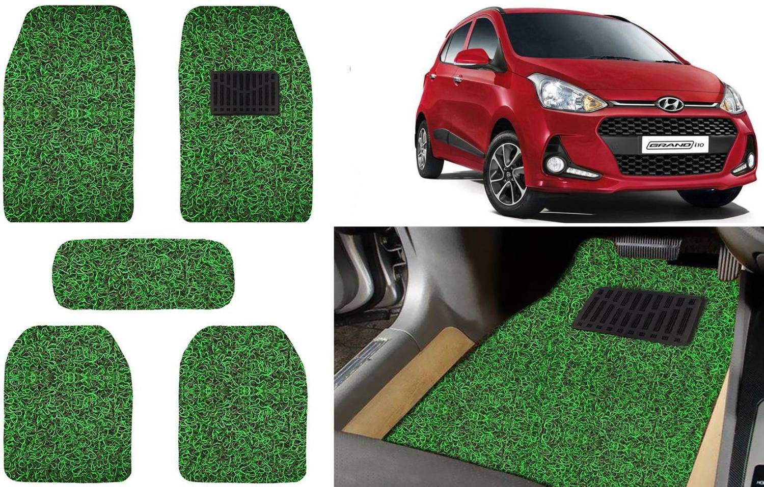 Auto Kite Plastic, PVC, Vinyl Standard Mat For  Hyundai Grand i10