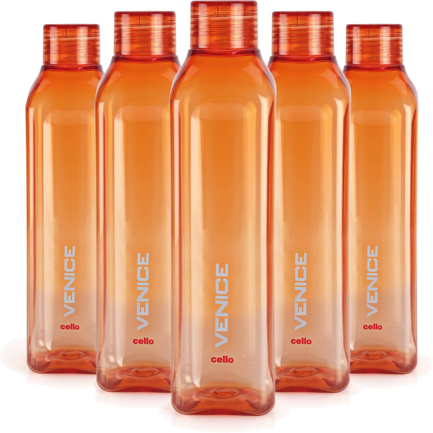 cello Venice Bottle, Set of 5 1000 ml Plastic Bottle