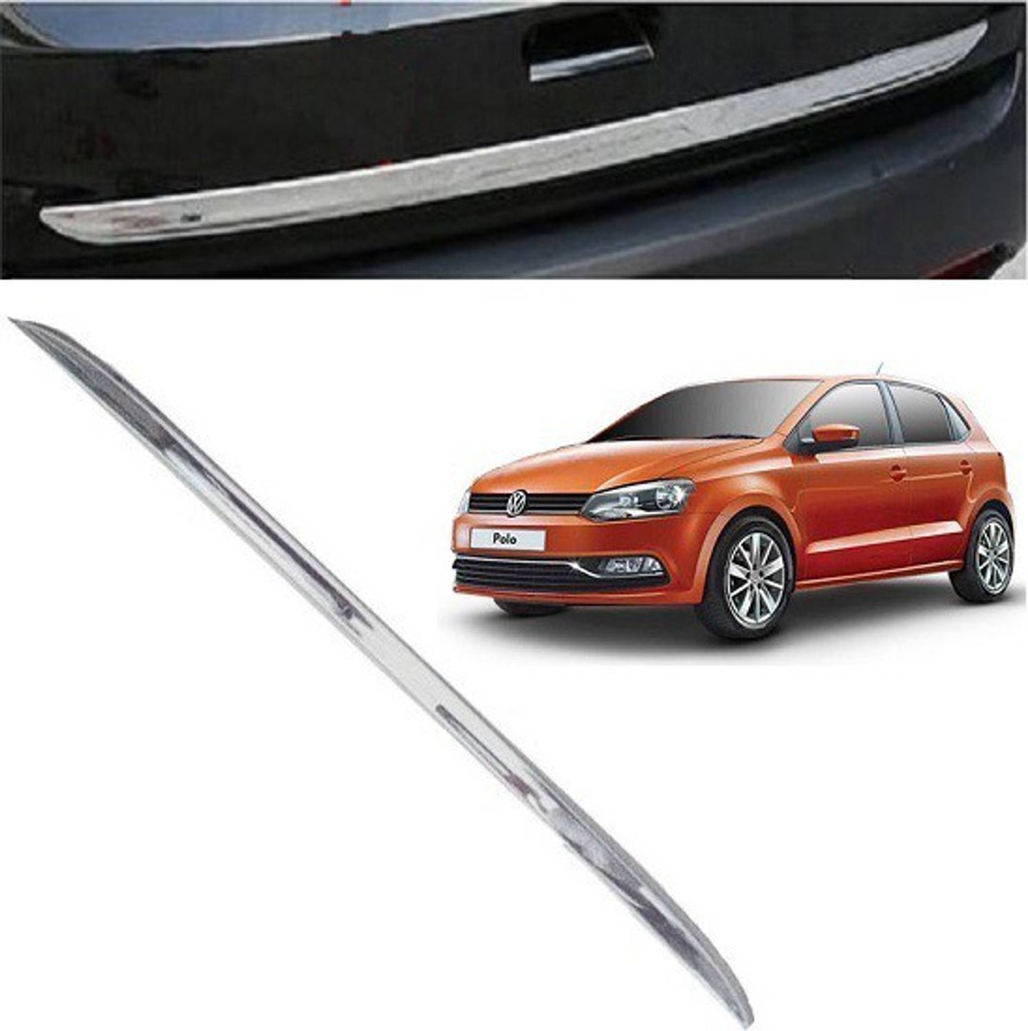 After cars Chrome Dicky Garnish Patti 0120 Chrome Volkswagen Polo Rear Garnish