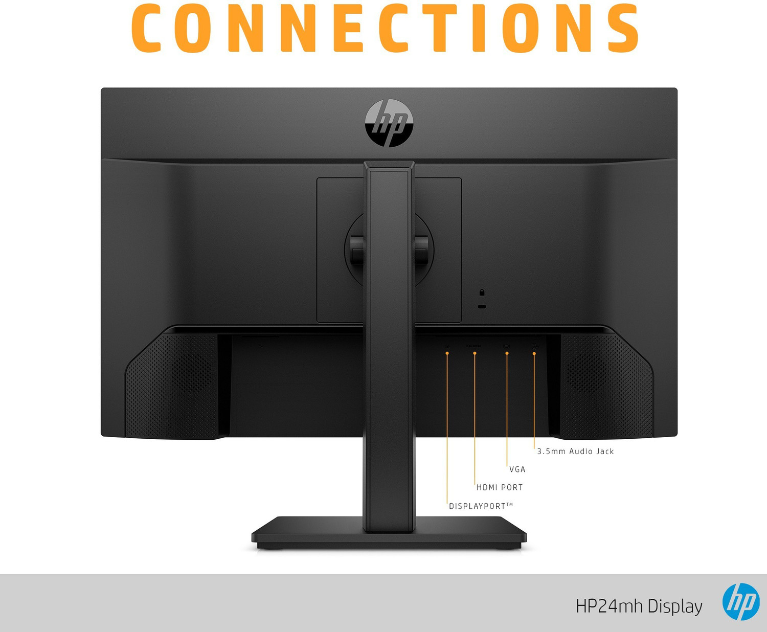 Image of HP 60.45 cm (24 inch) Full HD LED Backlit IPS Panel Monitor (24 mh)