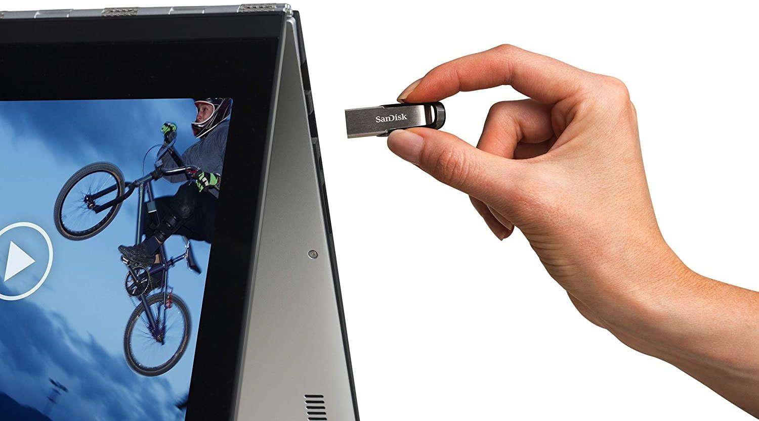 Image of SanDisk Ultra Flair USB 3.0 original Data Drive 128 GB Pen Drive Compatible with Laptop, Audio Player, Gaming Console, Desktop Computer, Television, Netbook USB 3.0 Metal Case