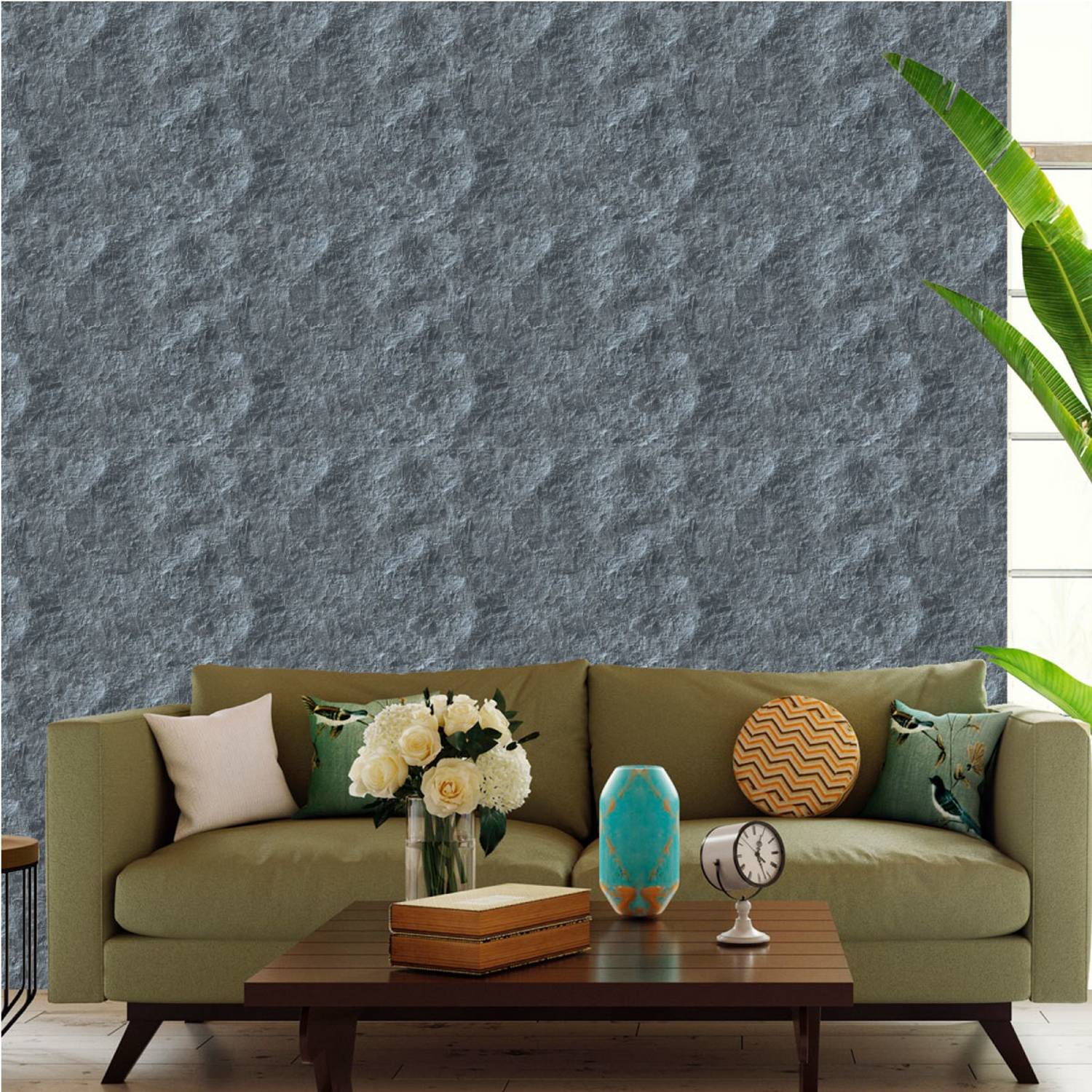 Asian Paints 45 cm EzyCR8 P&S Raw Wall Removable Sticker