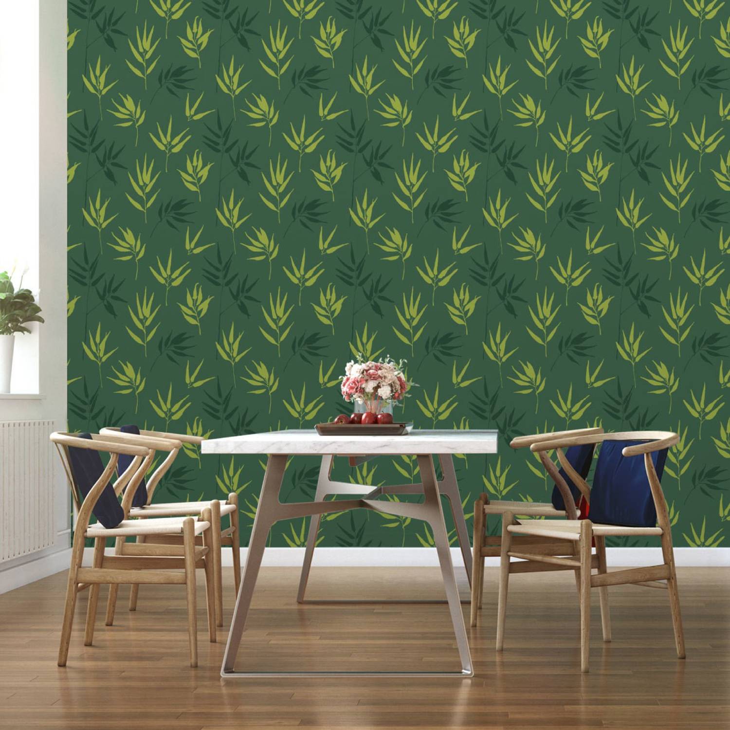 Asian Paints 45 cm EzyCR8 P&S Lucid Greenary Removable Sticker