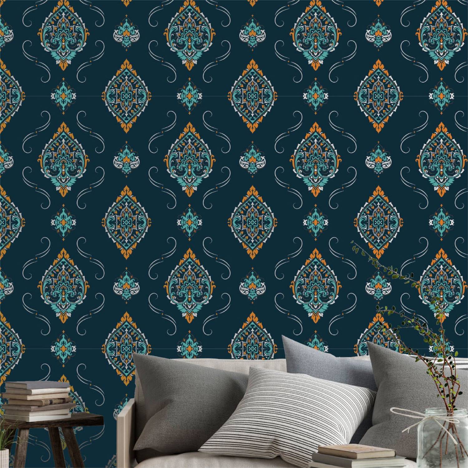 Asian Paints 45 cm EzyCR8 P&S Poise of Paisley Removable Sticker