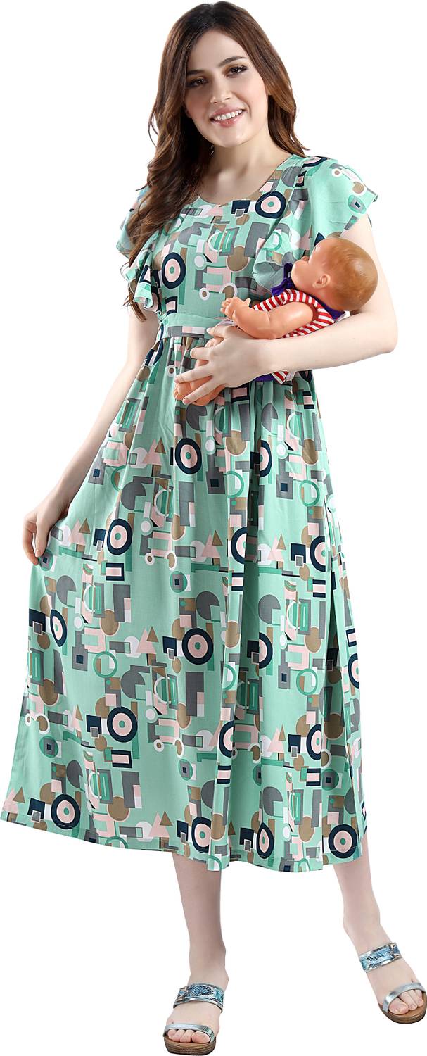 AV2 Women Printed Flared Kurta