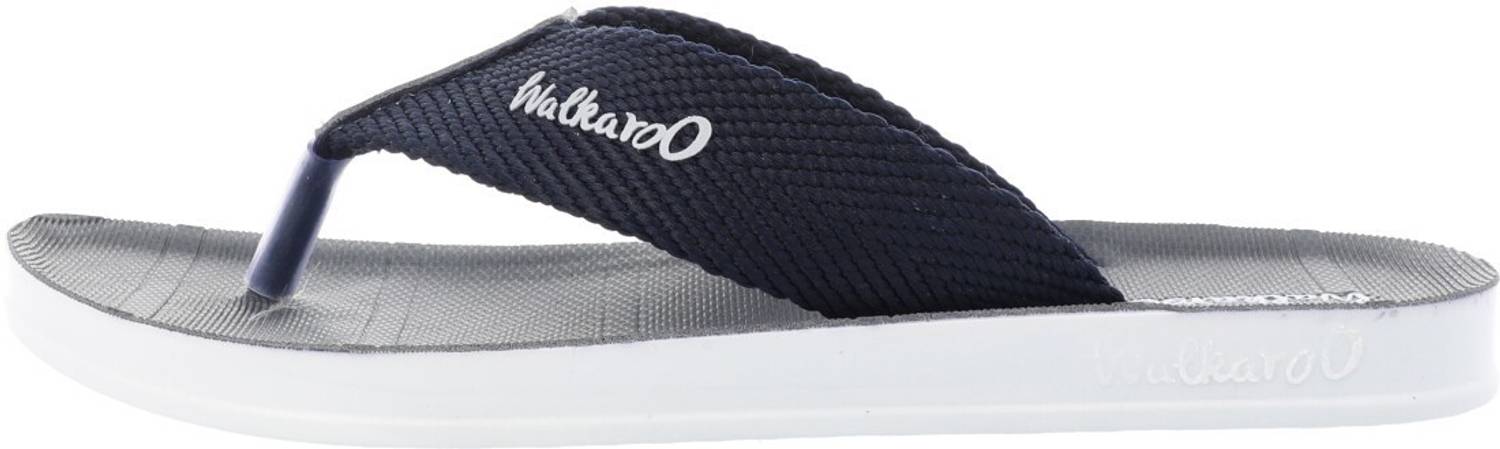 WALKAROO Men Gray Flip Flops - Image 4