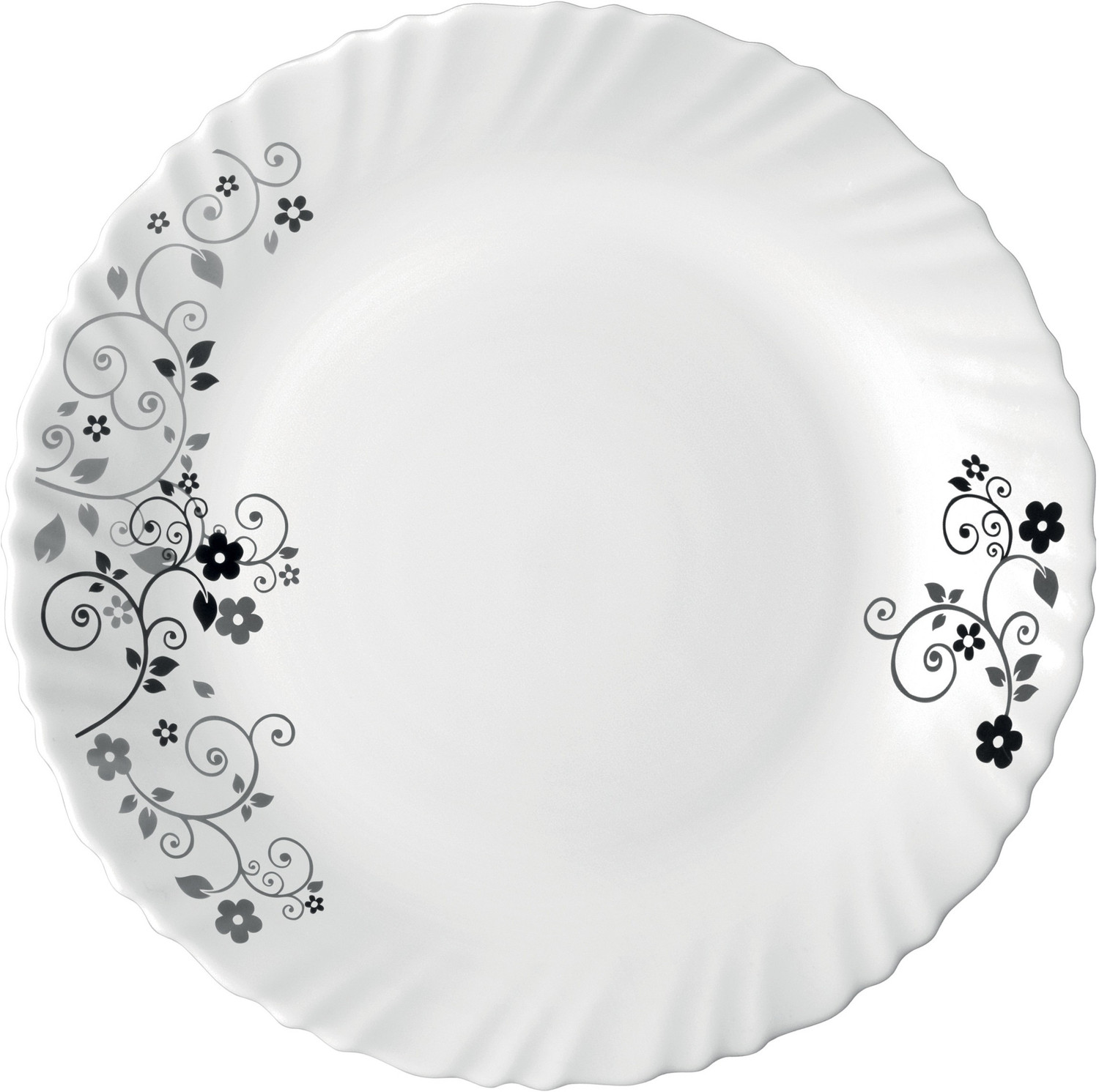 Image of LAOPALA Pack of 35 Opalware Diva Classique MB Full plate 11 inch(6 pcs) || Quarter plate 7.5 inch(6 pcs) || Oval platter13 inch(1 Pcs) || Casserole with Glass Lid (2 Pcs) || Veg bowl (6 Pcs) || Soup Bowl (6 pcs) || Spoon (6 pcs) Dinner Set