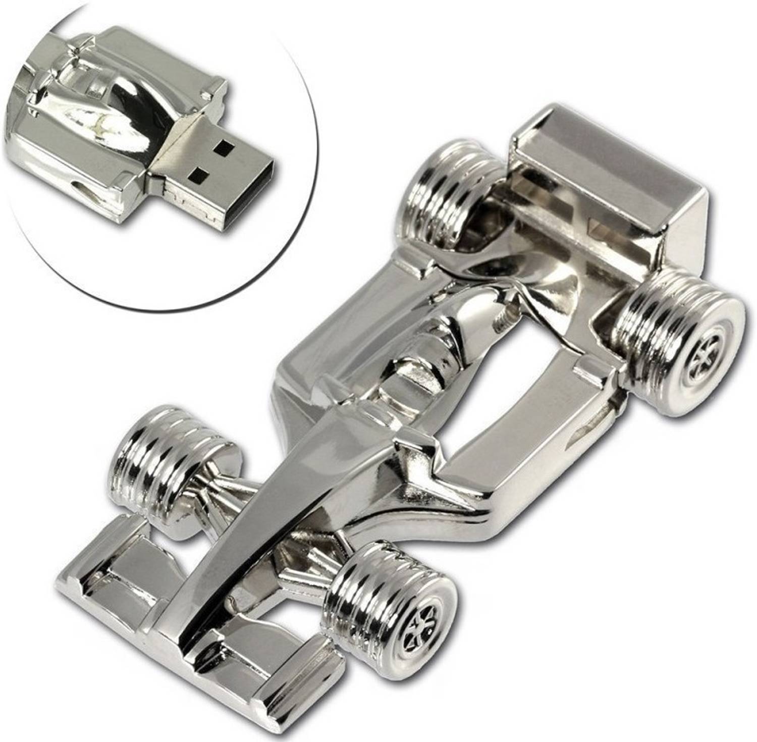 KBR PRODUCT 1+1 COMBO DESIGNER SHAPE SILVER USB 2.0 REMOVABLE