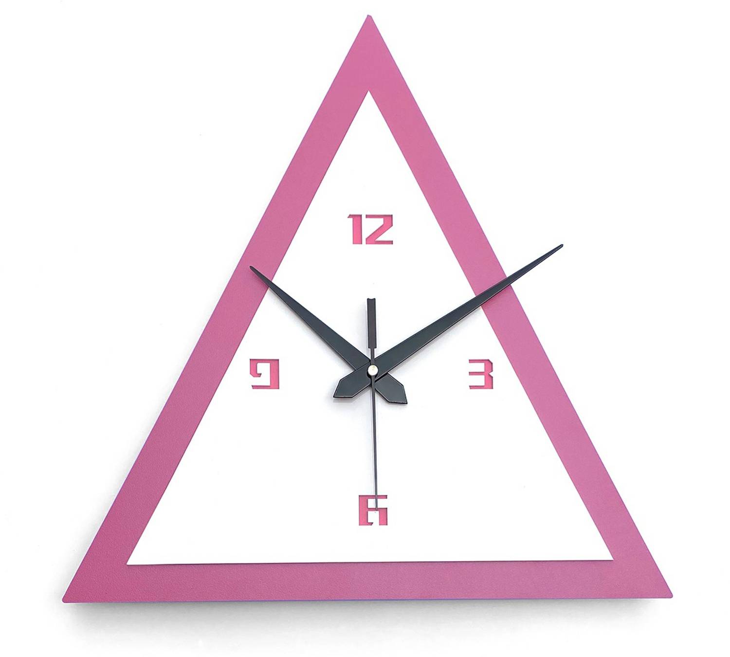 Flipkart Perfect Homes Analog 32 cm X 32 cm Wall Clock (Pink, Wit