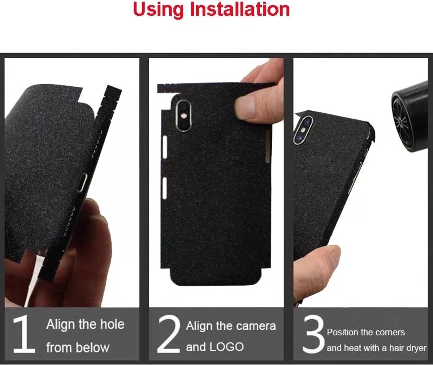Image of Mclaxa Cyberpunk Black Mobile Back Skin Guard, Cyberpunk Black, ONE PLUS 10R Mobile Skin