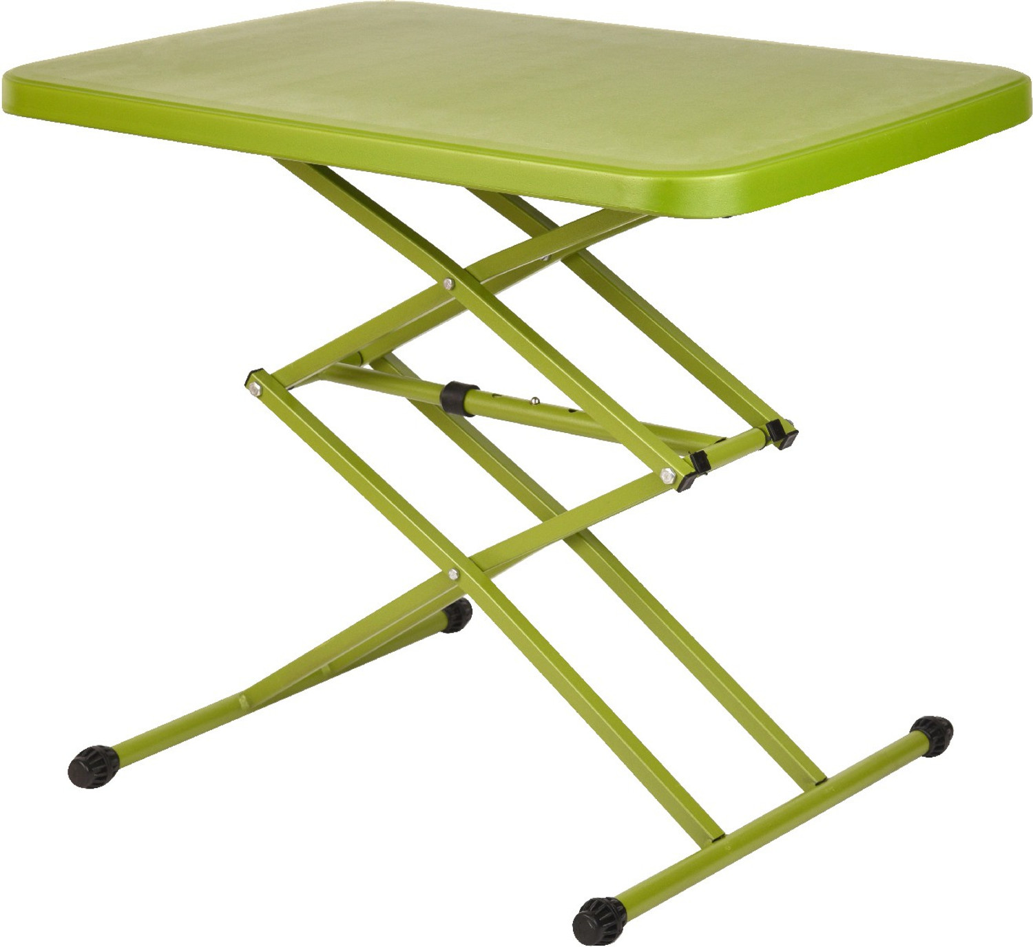 Image of Supreme Adjustable Multi-Purpose Plastic Table for Study,Dining & Outdoor (Folding Table, Rectangular,Mehendi Green Plastic Outdoor Table