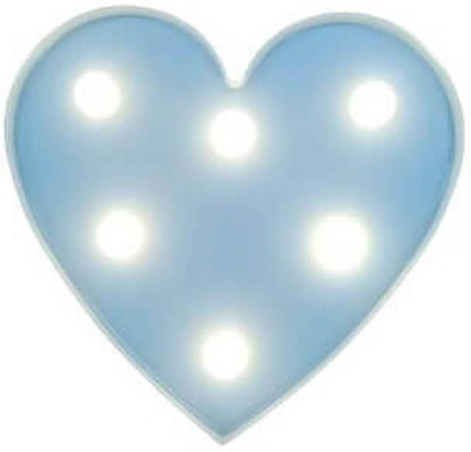 AweStuffs Little Heart Marquee Light Lamp Wall Decor/ Table Decor Night Light for Christmas, Birthday Party, Kids Room, Living Room, Wedding Party Decor Table Lamp
