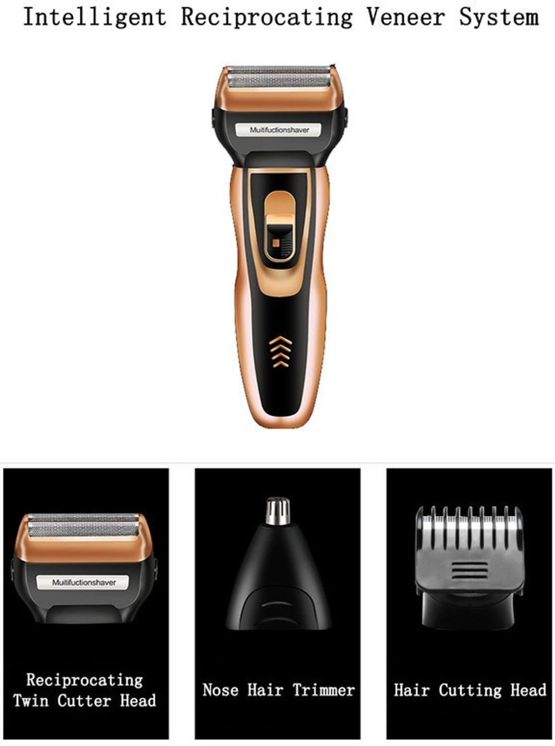 Image of Baleds Multifunctional 3 In 1 Grooming Kit Trimmer 90 min Runtime 2 Length Settings