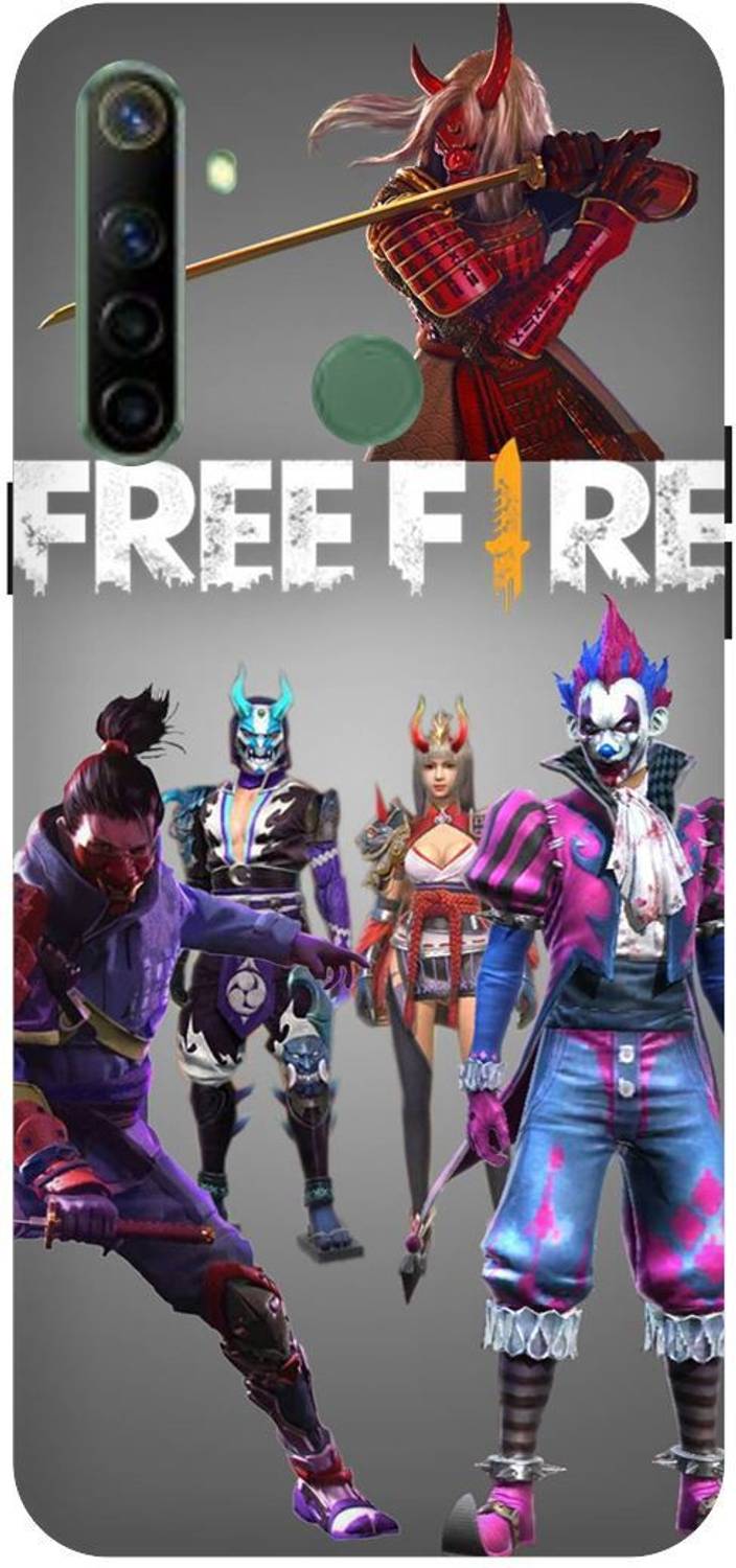 Bluvver Back Cover for Realme 5i/RMX2030 Printed Free Fire Game Back Cover