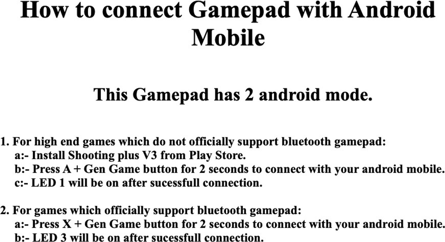 Image of Gen Game GAME PAD S5 Bluetooth Gamepad