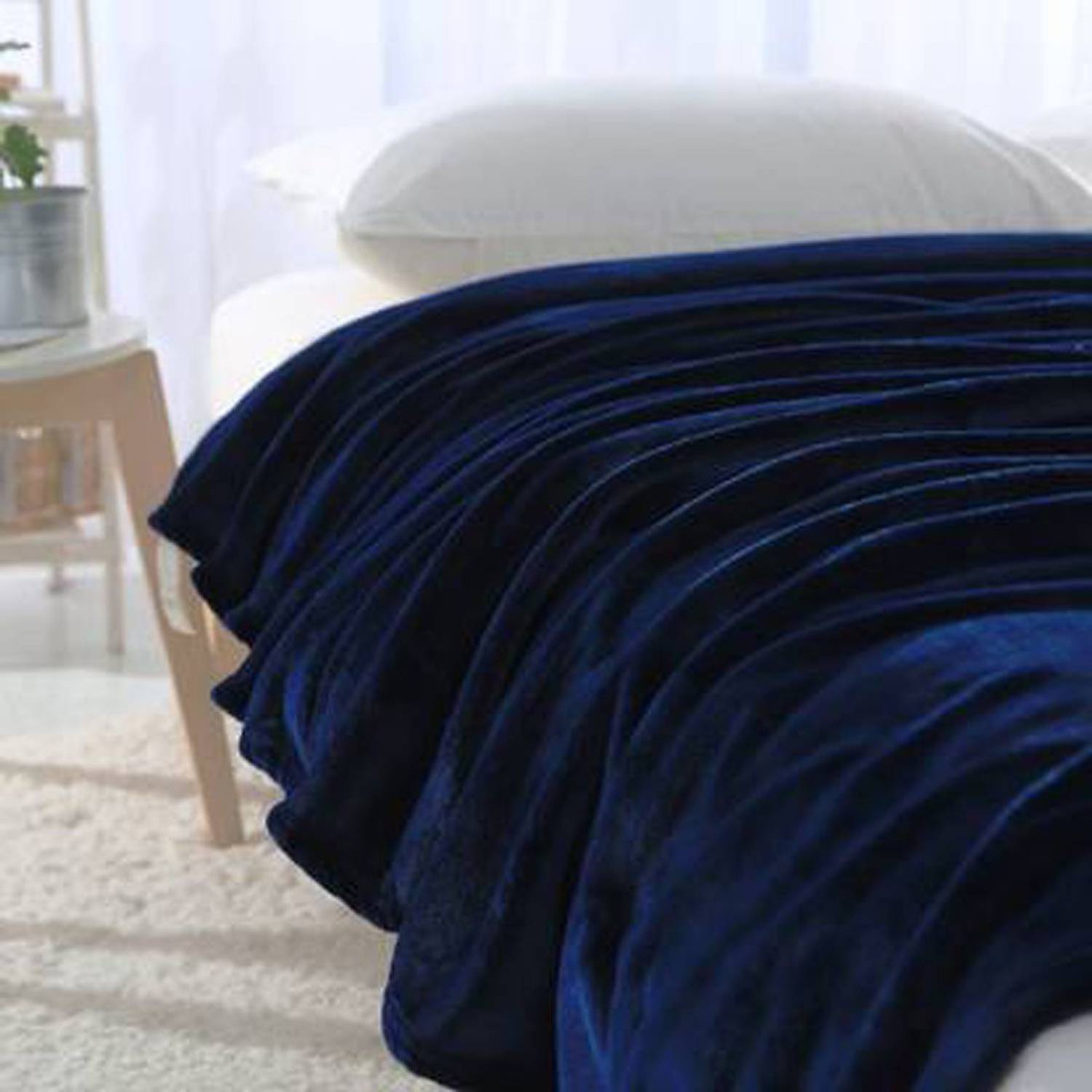 Solid Single Fleece Blanket for AC Room - Image 2