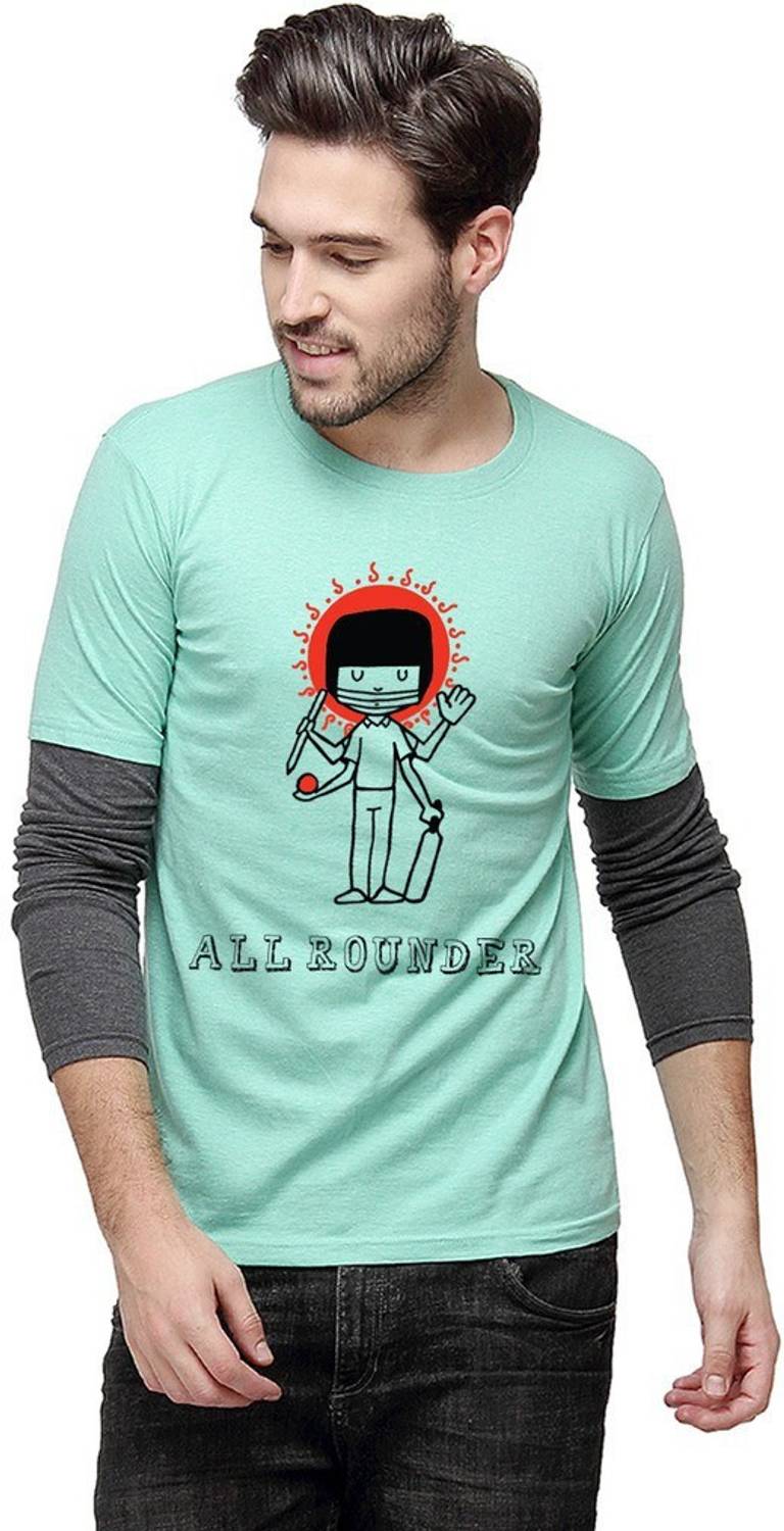 CAHOOT Solid Men Round Neck Green T-Shirt