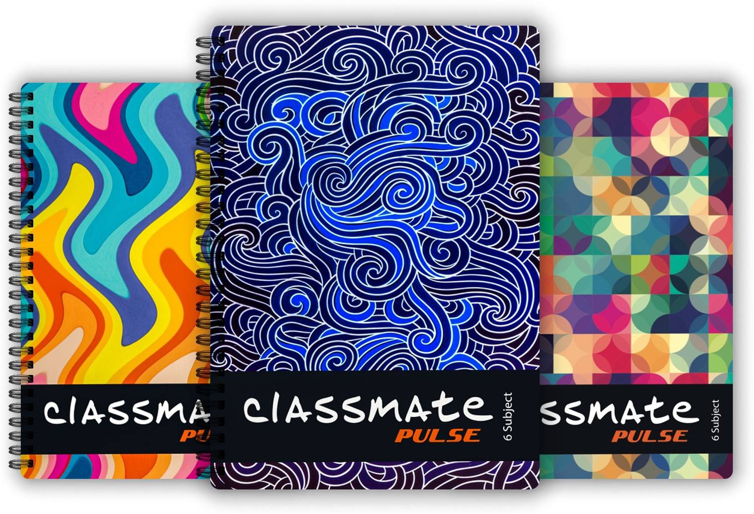 Classmate Pulse 6 Subject (240 X 180 mm) Spiral B5 Notebook Unruled 300 Pages Rs. 293 - Flipkart