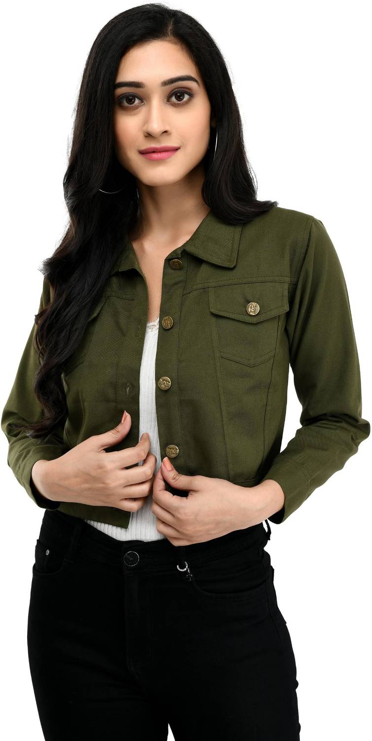 Annectant 3/4th Sleeve Solid Women Jacket