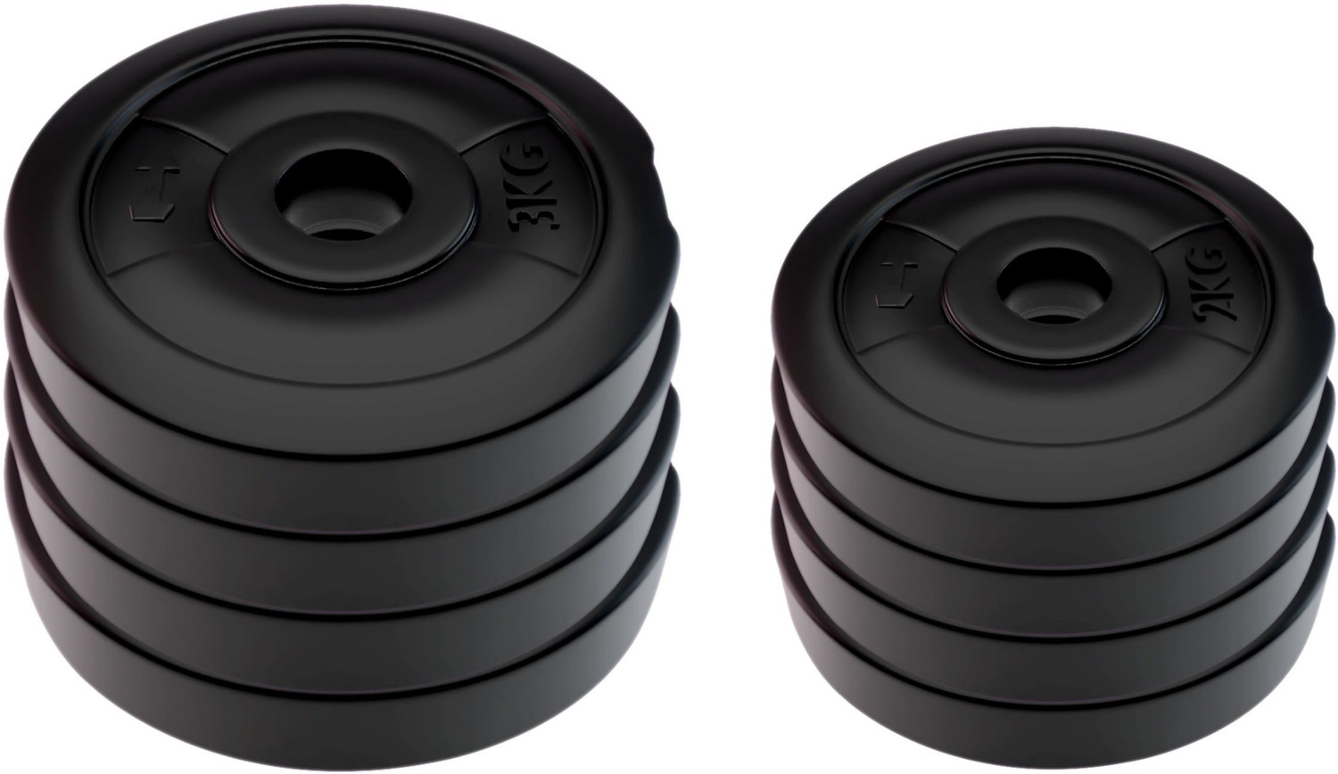 Image of KRX 20 kg 20 KG PVC-RW (3 KG X 4) and (2 KG X 4) PVC Home Gym Combo