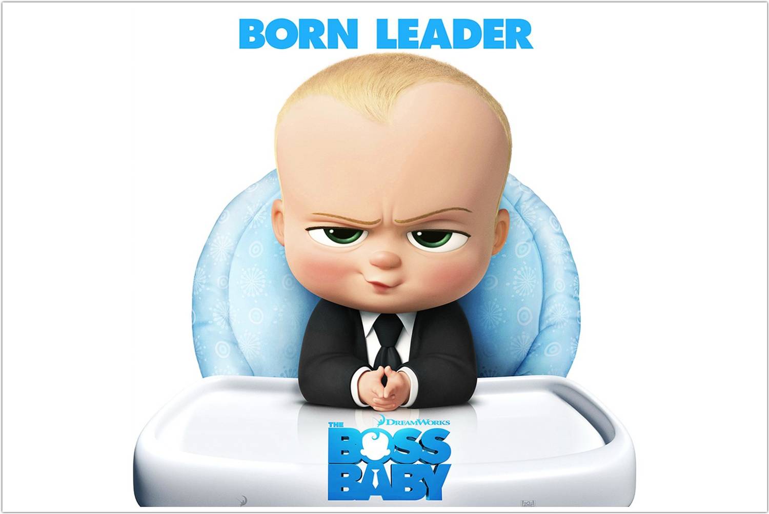 Boss Baby Poster | Born Leader Baby | HD Poster for Wall Decor (300GSM Thick Paper, Gloss Laminated) Photographic Paper