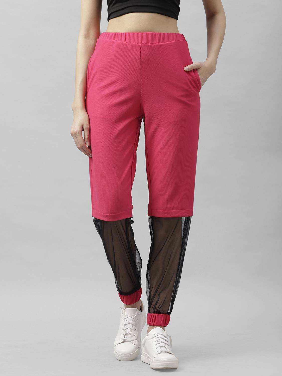 ATHENA Regular Fit Women Pink Trousers