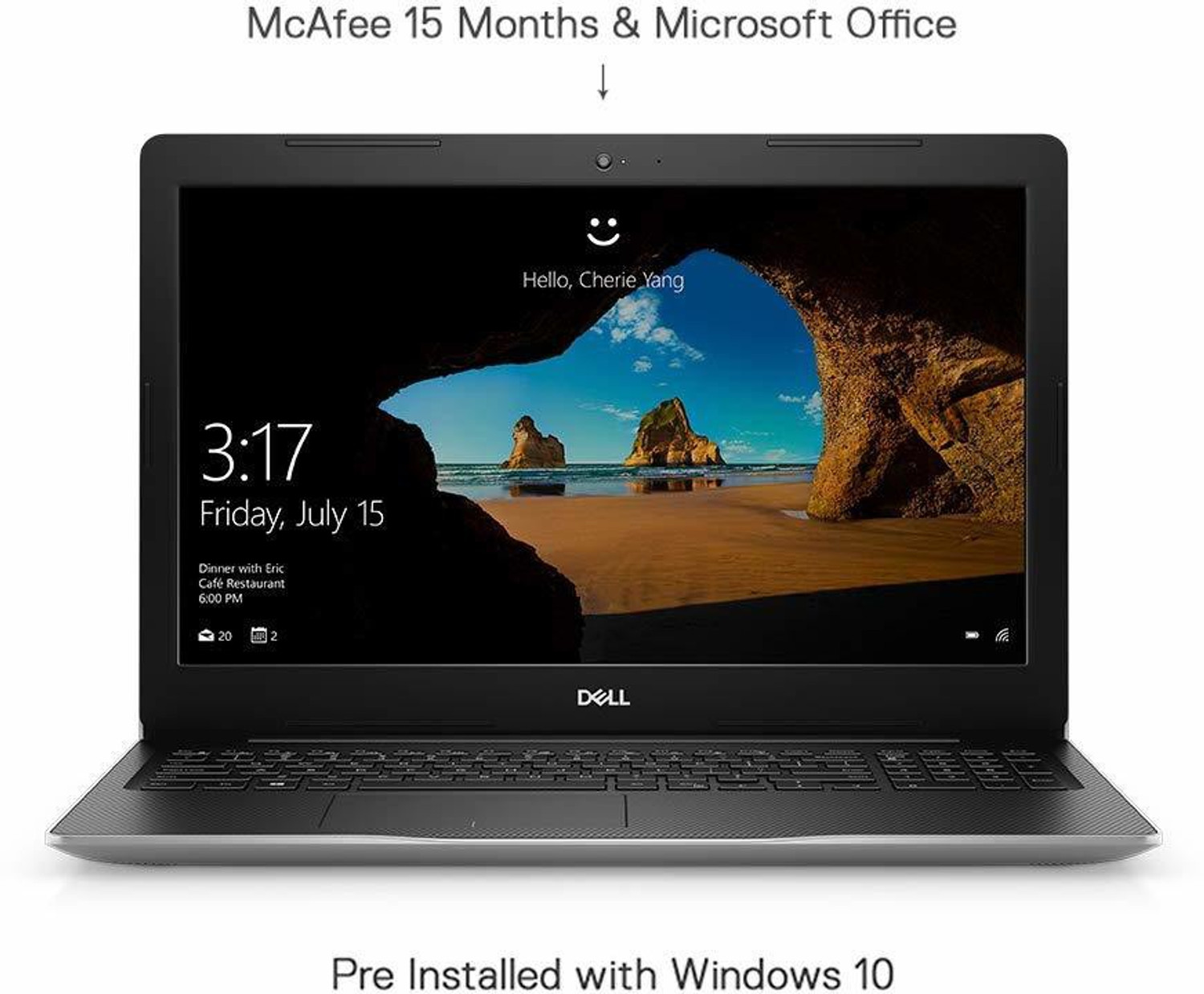 Image of DELL Inspiron Intel Core i3 10th Gen 1005G1 - (4 GB /1 TB HDD /Windows 10 Home) Inspiron 3593 Laptop