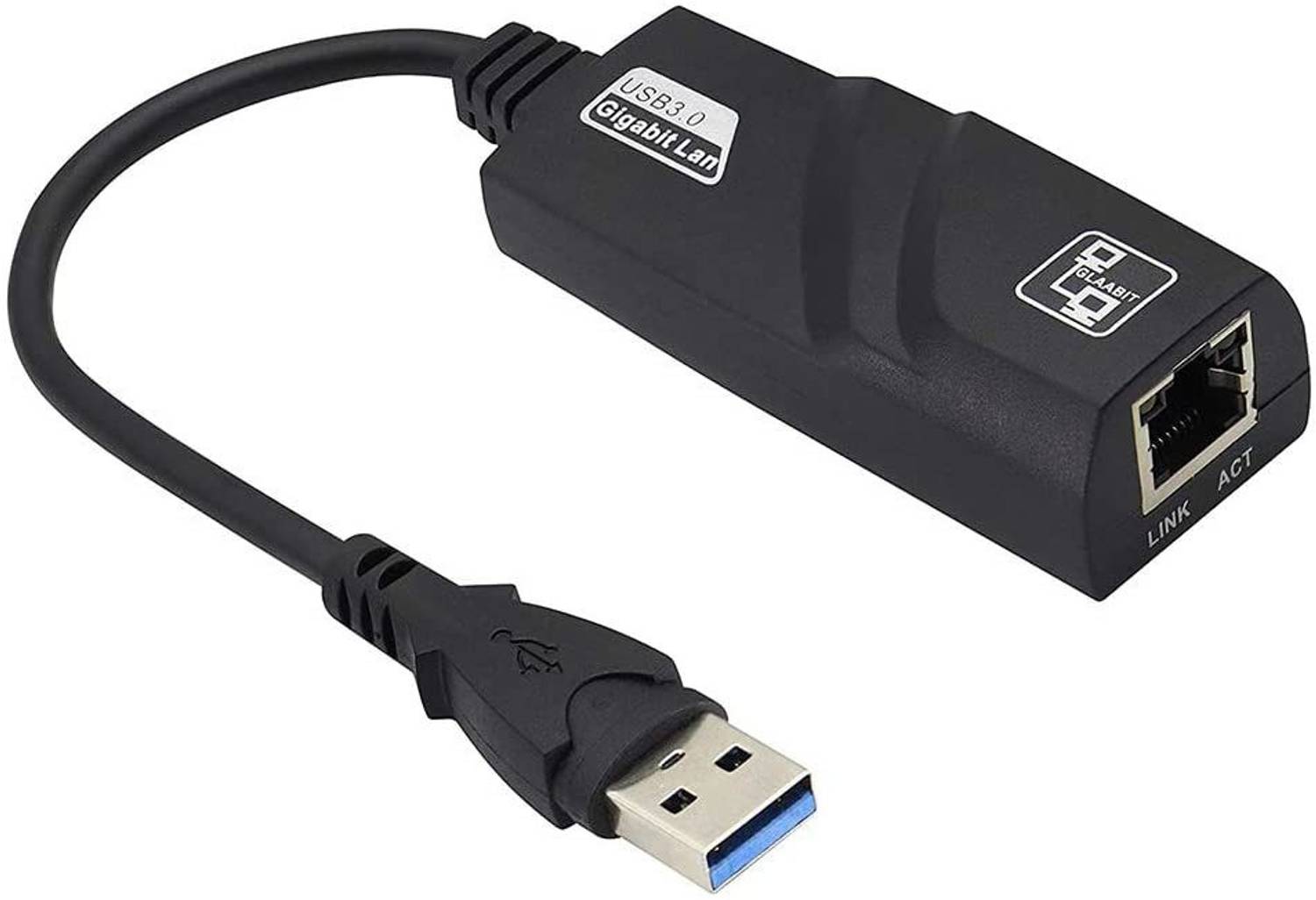 GITRU USB 3.0 to Ethernet Adapter, Driver Free 10/100/1000 Mbps Network RJ45 LAN Wired Gigabit Ethernet Adapter For Laptop Desktop Mac Wired USB Lan Adapter compatible with Windows, Mac, Linux