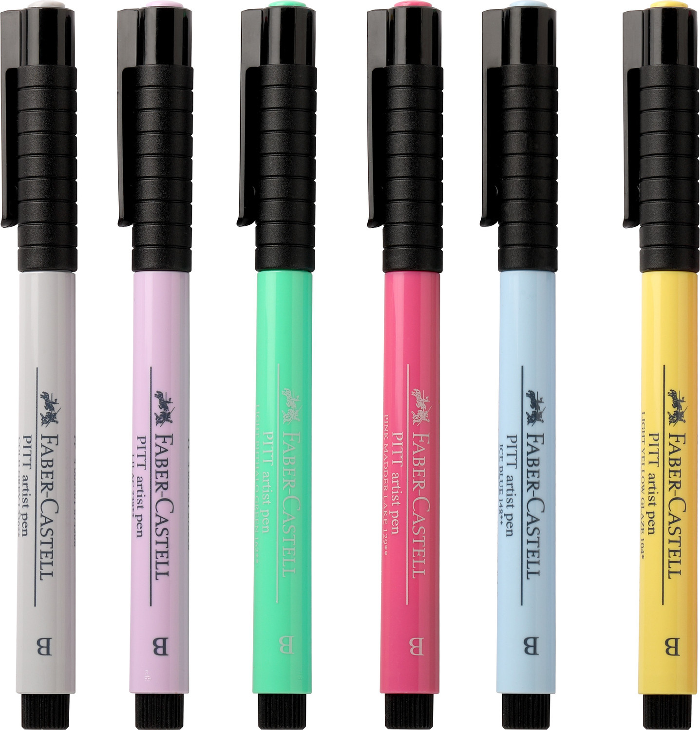 Image of FABER-CASTELL India Ink Pitt Artist inchB inch Pastel Brush Pens