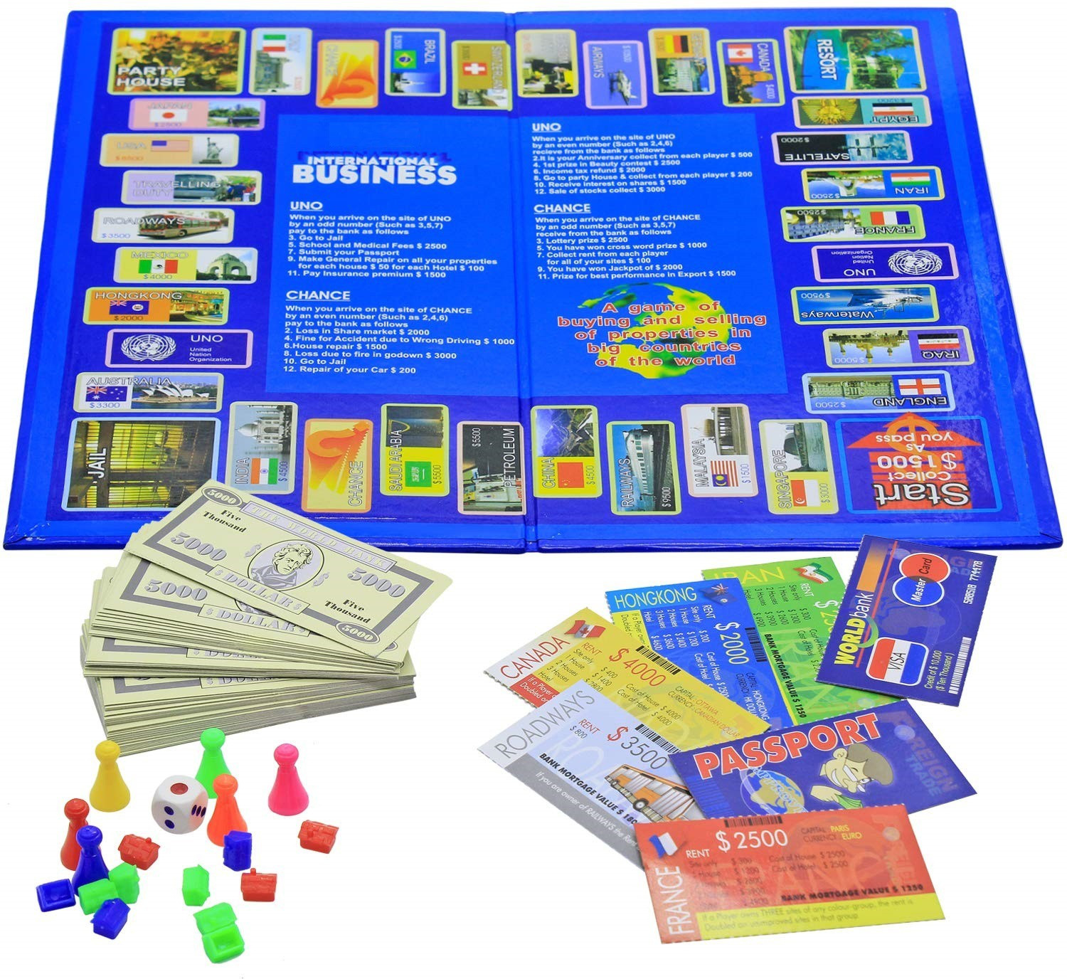 Image of JMD Creation goal UG International Business A Board Game. Kids Toys Games, Bonanza Game of Money Party & Fun Games Board Game Board Game Accessories