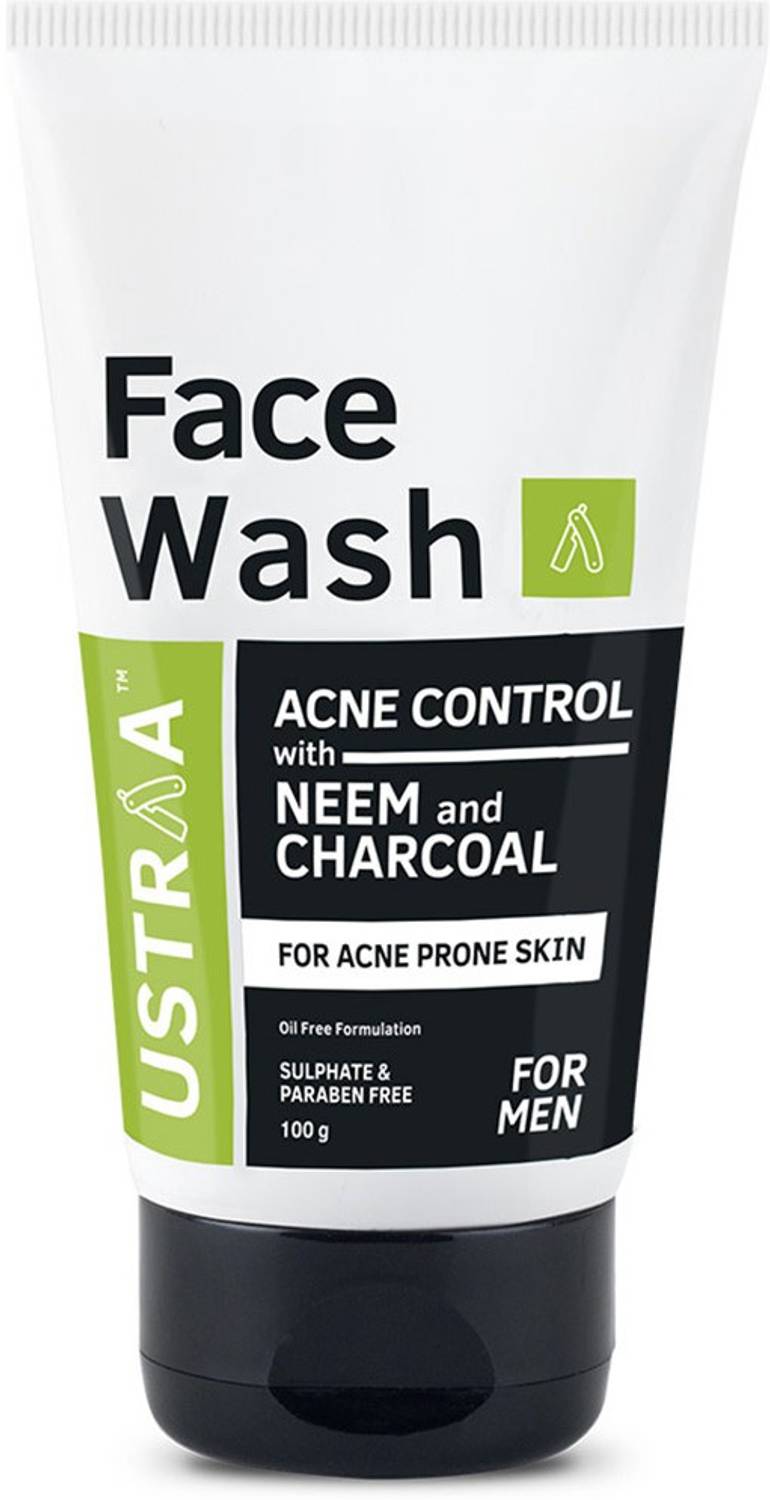 USTRAA Acne Control - With Neem & Charcoal Face Wash