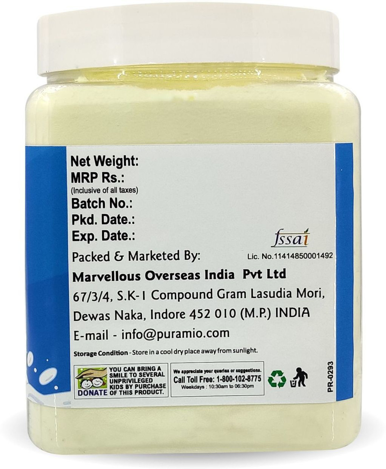 Image of PURAMIO Skimmed (100% Natural), Skimmed Milk Powder