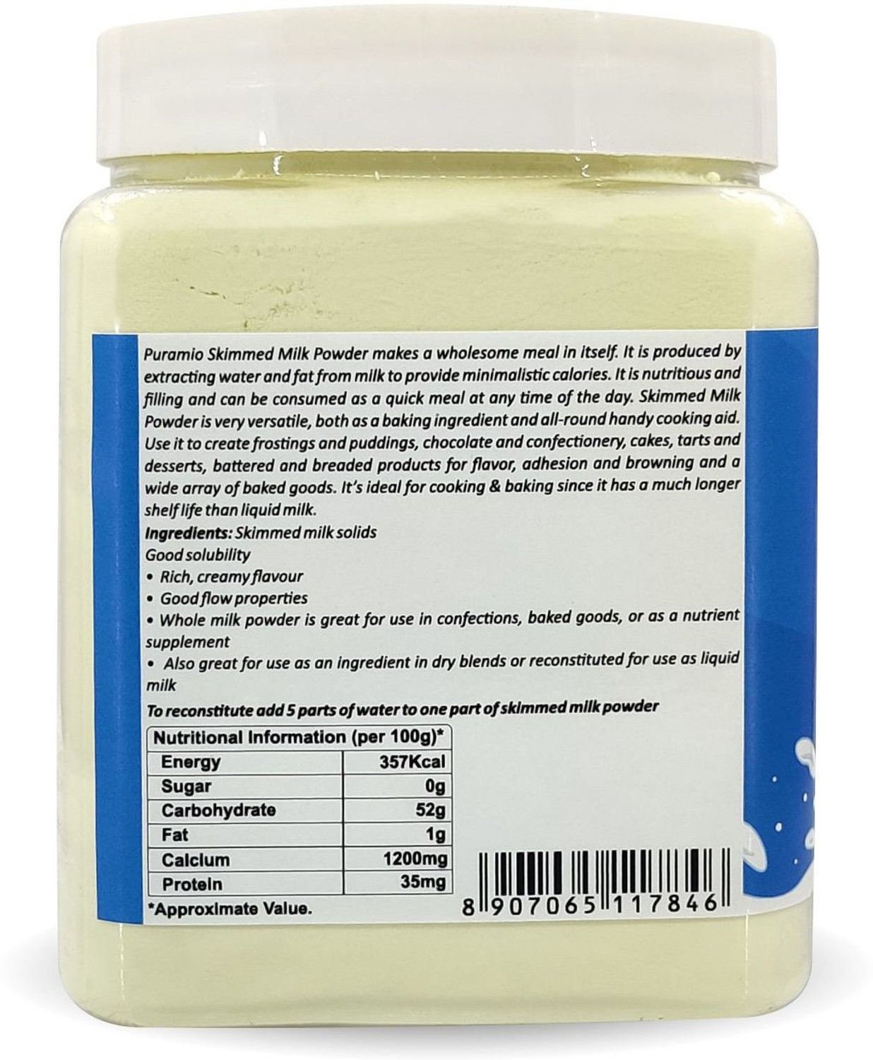 Image of PURAMIO Skimmed (100% Natural), Skimmed Milk Powder