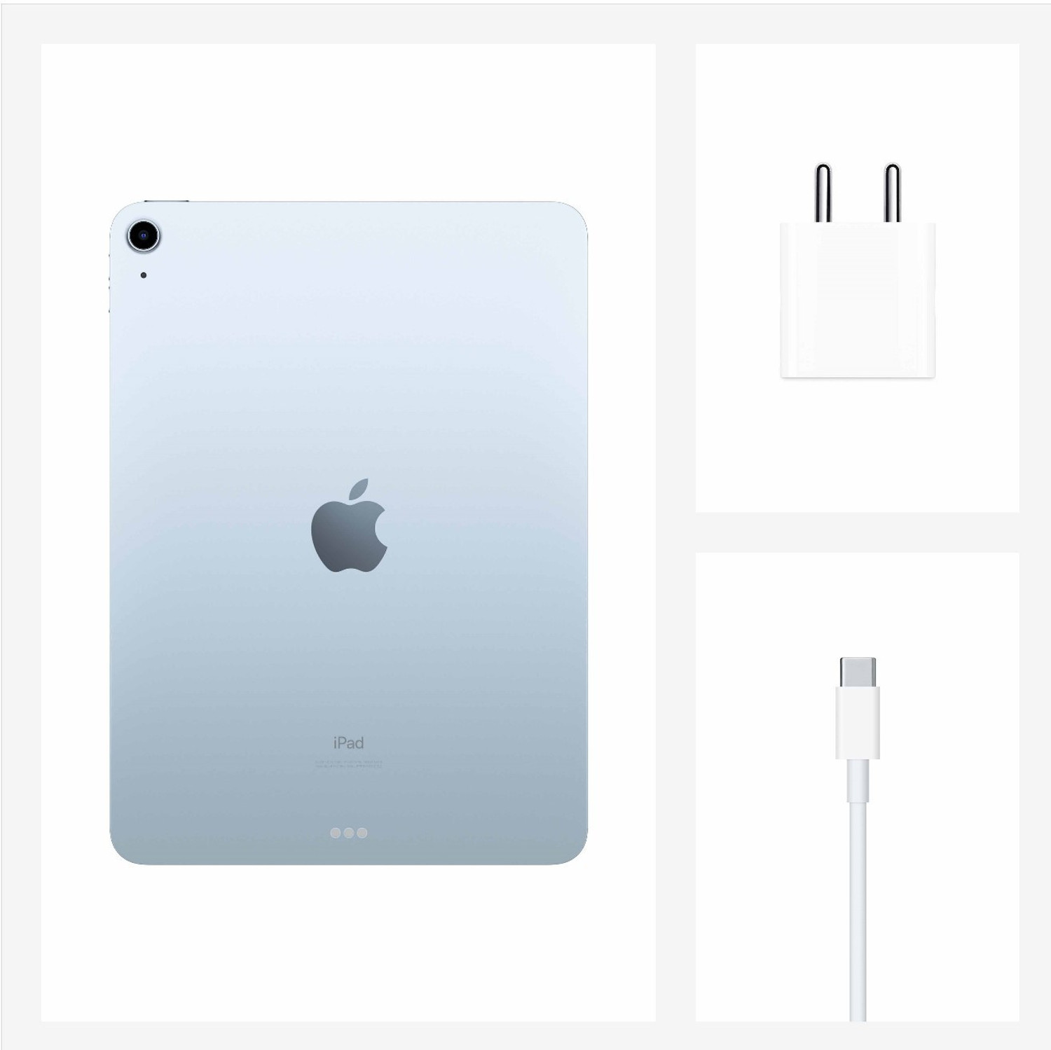 Image of Apple iPad Air (4th Gen) 64 GB ROM 10.9 inch with Wi-Fi Only A14 Bionic Chip (Sky Blue)