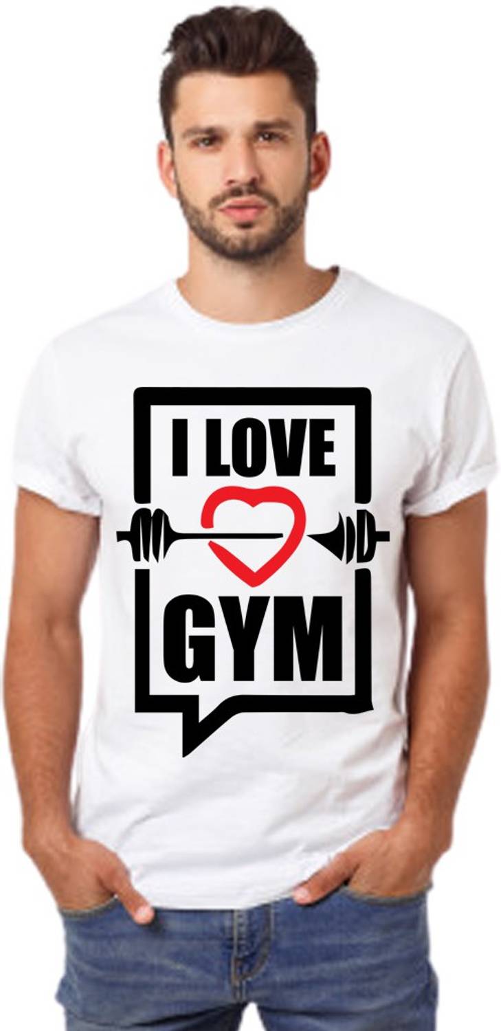 Bigreams Printed Men Round Neck White T-Shirt