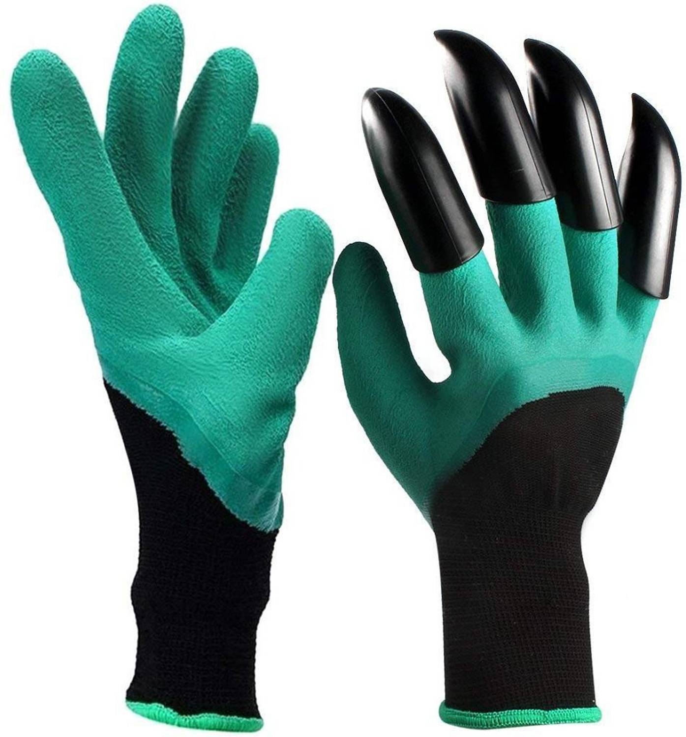 Alpyog Garden Gloves Right Hand Fingertips with Claws for Safe Pruning Farming Digging and Planting Gardening Shoulder Glove