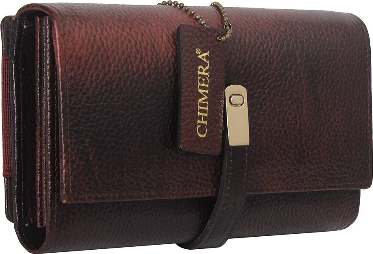 CHIMERA Women Brown Genuine Leather Wrist Wallet