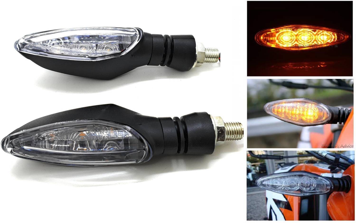AutoPowerz Front, Rear LED Indicator Light for KTM RC 200, Duke 390, Duke 190, RC 390