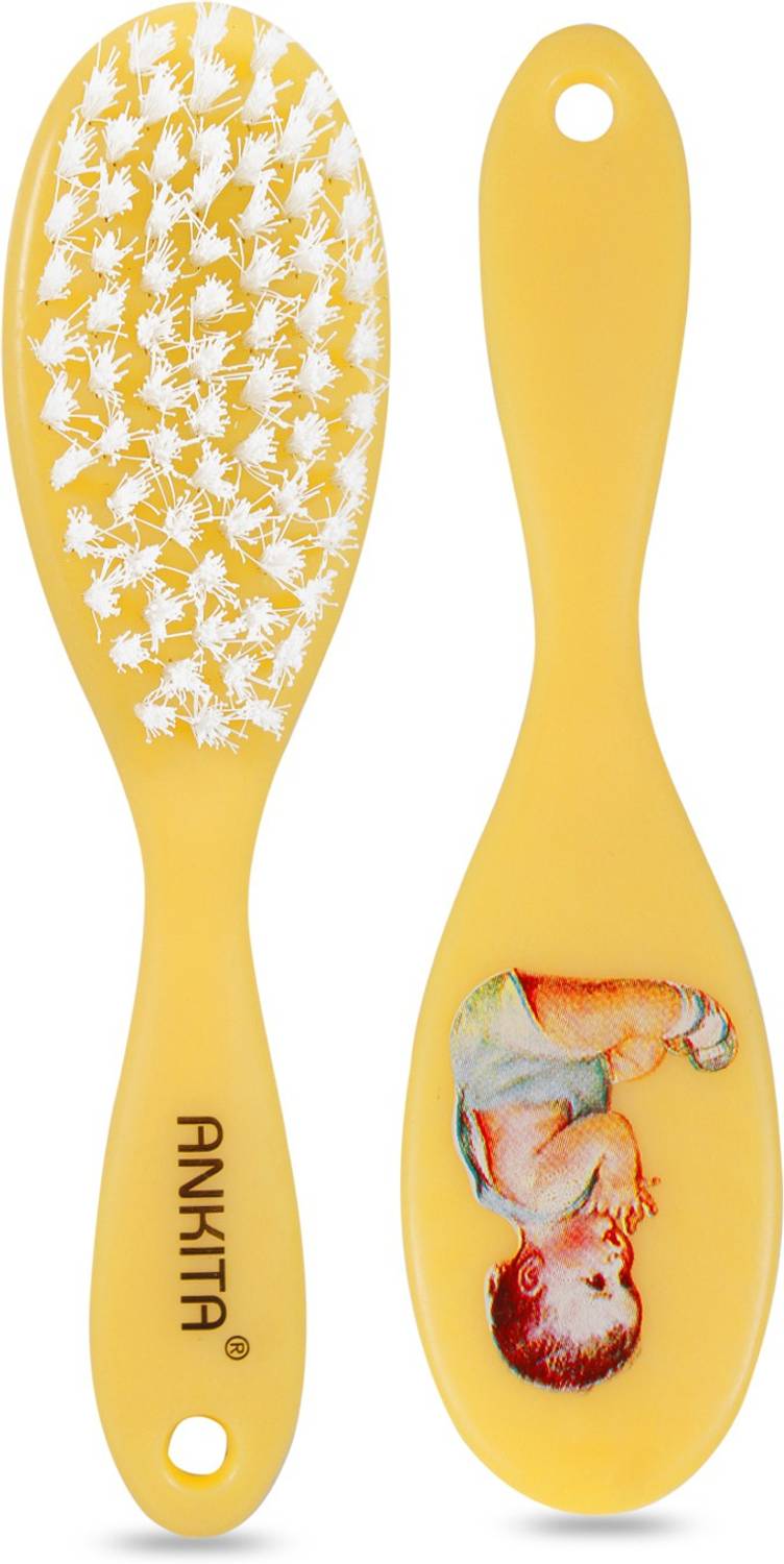 Ankita Soft Natural Bristles Baby Hair Brush