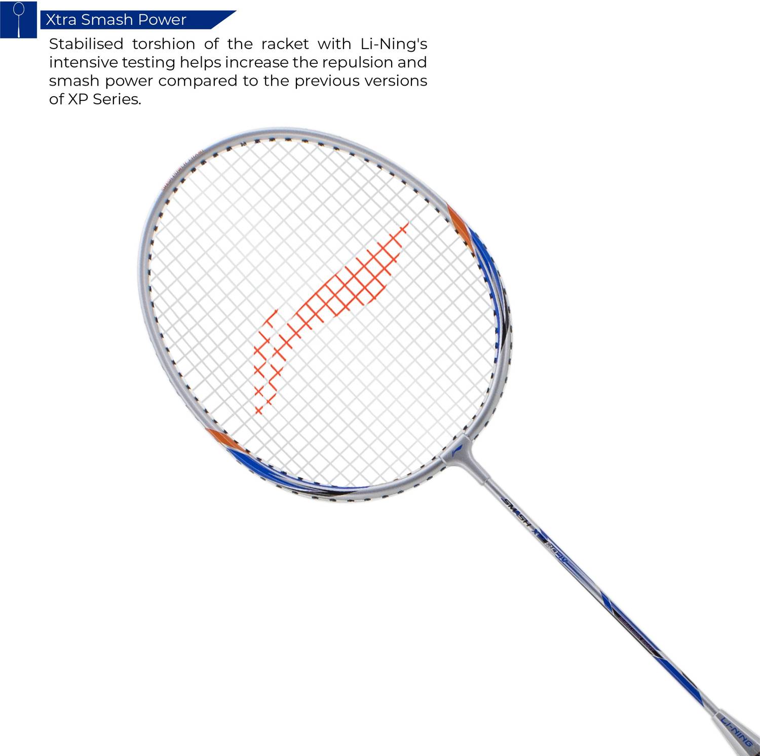 LI-NING Smash XP 80 IV Badminton Racket (Set of 2 + 1 Pack of 2 - Image 3