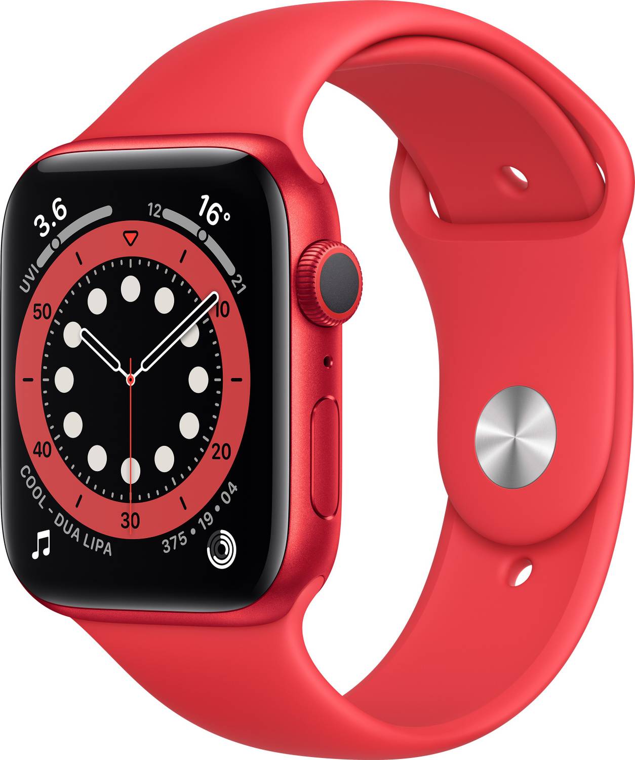 Apple Watch Series 6 GPS (Red Strap, Regular)