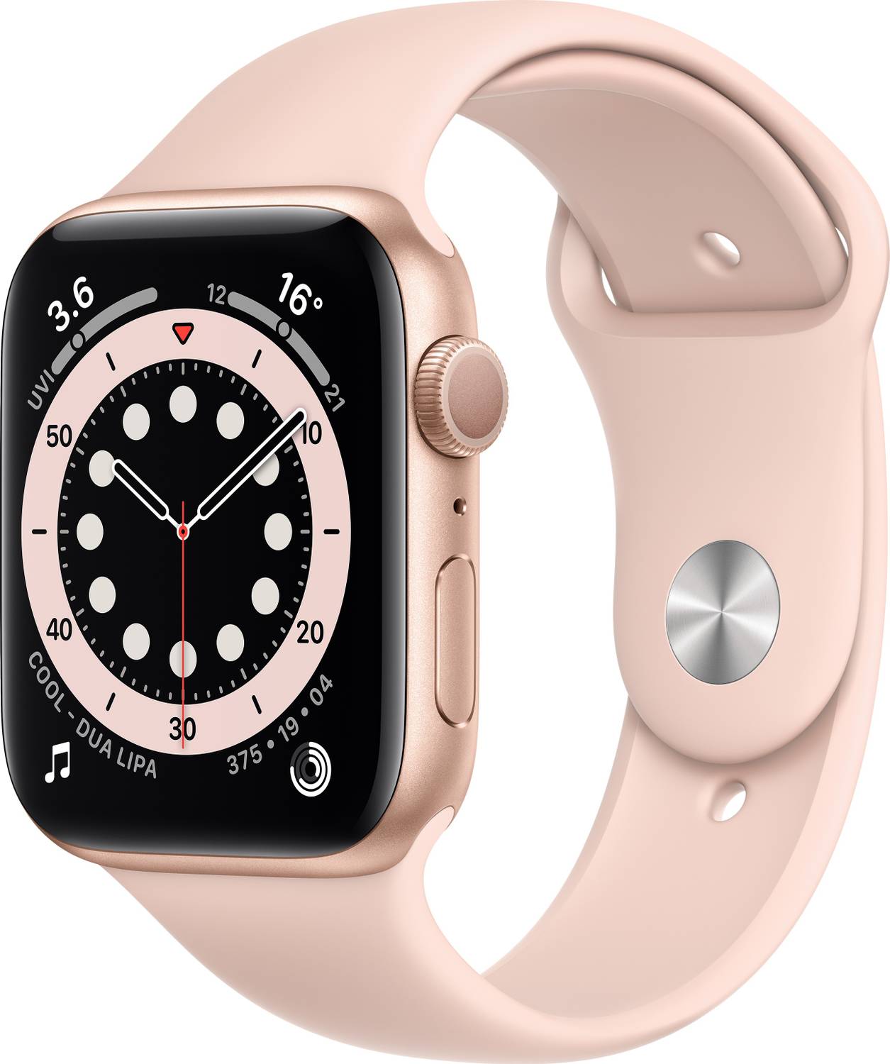 Apple Watch Series 6 GPS (Pink Strap, Regular)