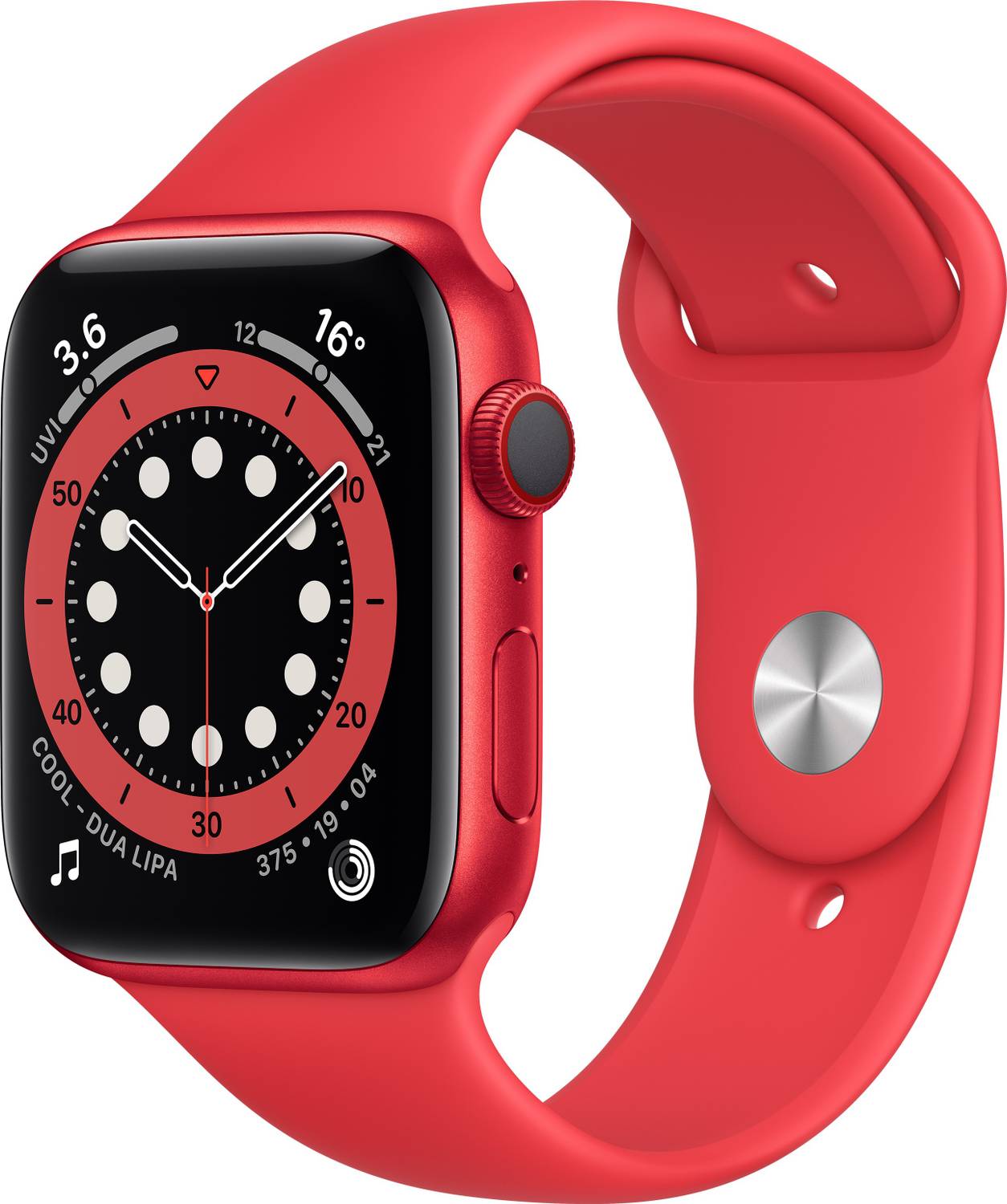 Apple Watch Series 6 GPS + Cellular (Red Strap, Regular)