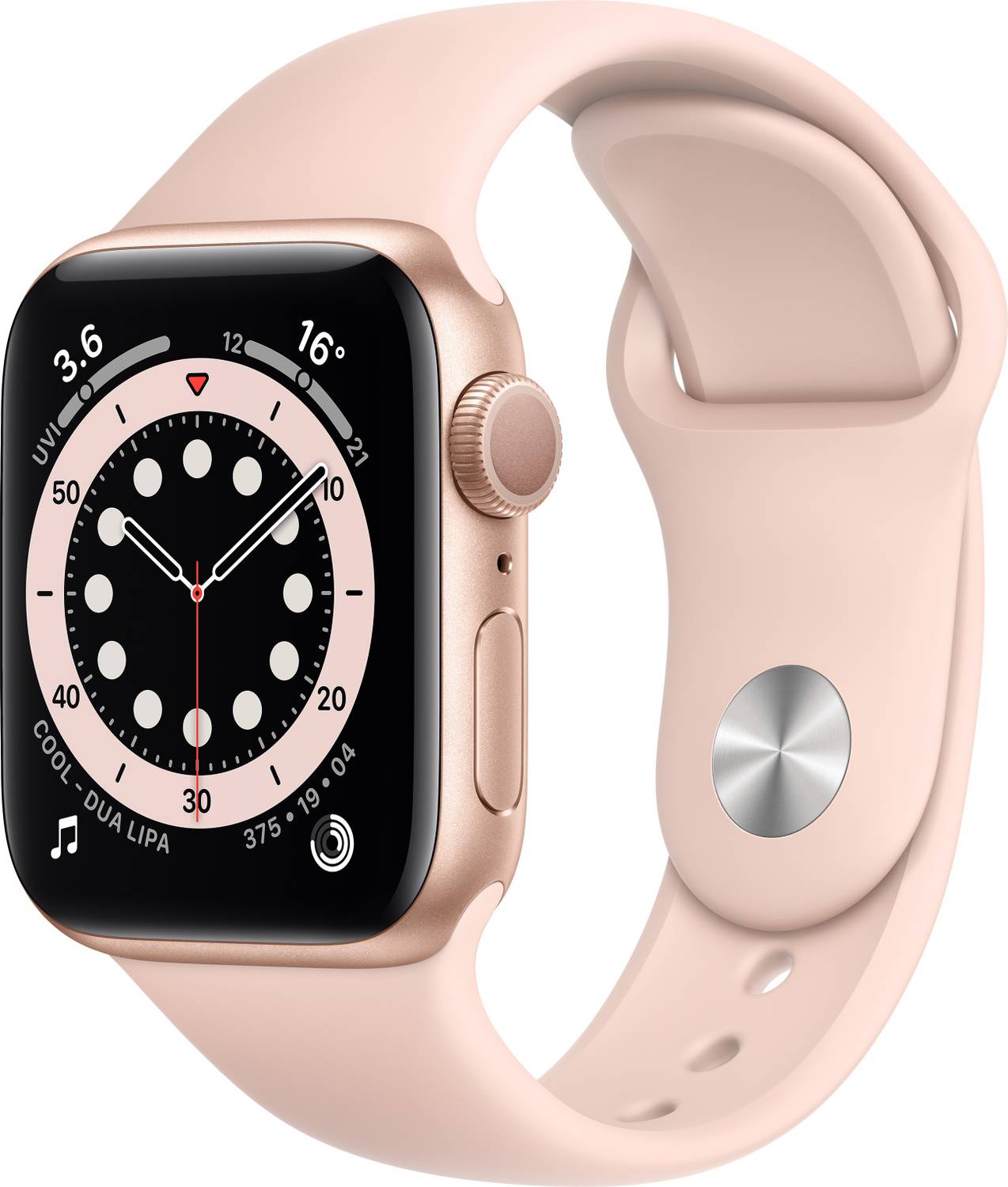 Apple Watch Series 6 GPS (Pink Strap, Regular)