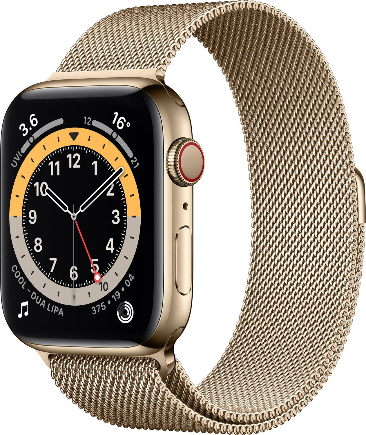 Apple Watch Series 6 GPS + Cellular (Gold Strap, Regular)