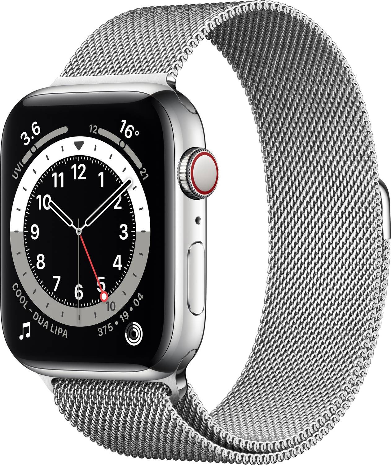 Apple Watch Series 6 GPS + Cellular (Silver Strap, Regular)